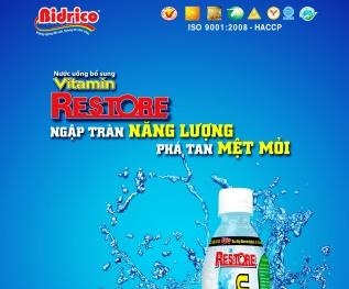 Ra mắt sản phẩm nước uống bổ sung vitamin nhãn hiệu Restore
